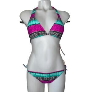 Island Soul Multicolor Bikini Set – Size S – New with Tags